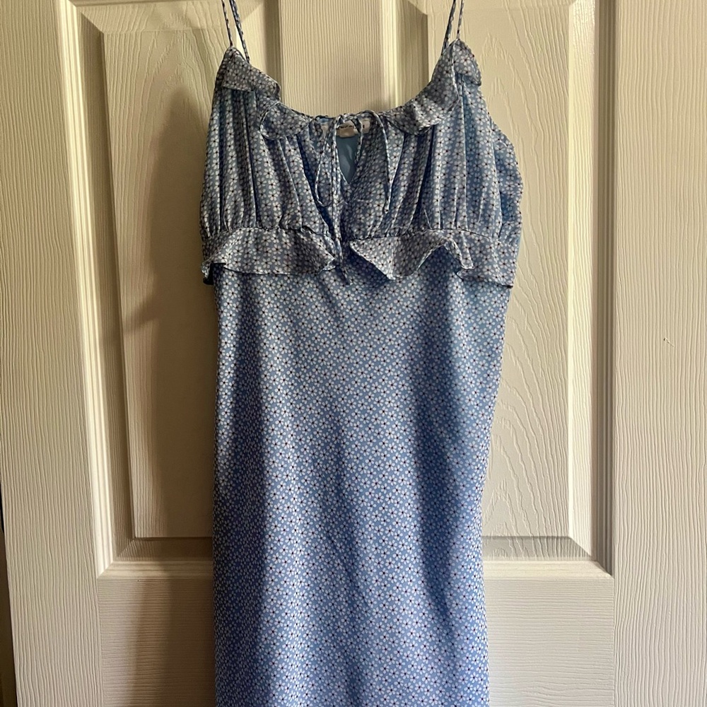 Cotton Candy Blue Floral Top